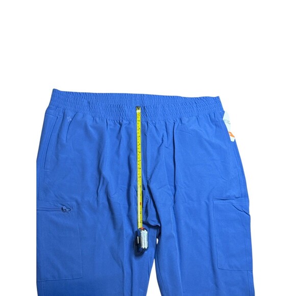 Med Couture Women's Energy Smocked Waist Cargo Jogger Scrub Pant CEIL BLUE 2XL - Picture 5 of 11